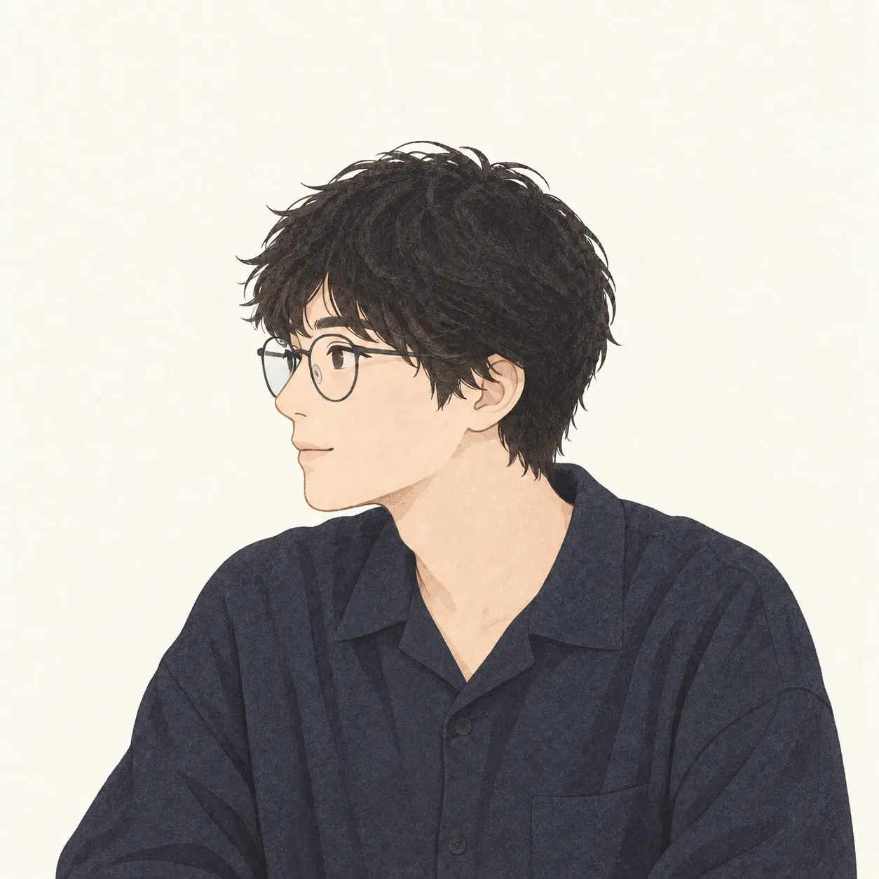 プロフィール用の人物イラスト